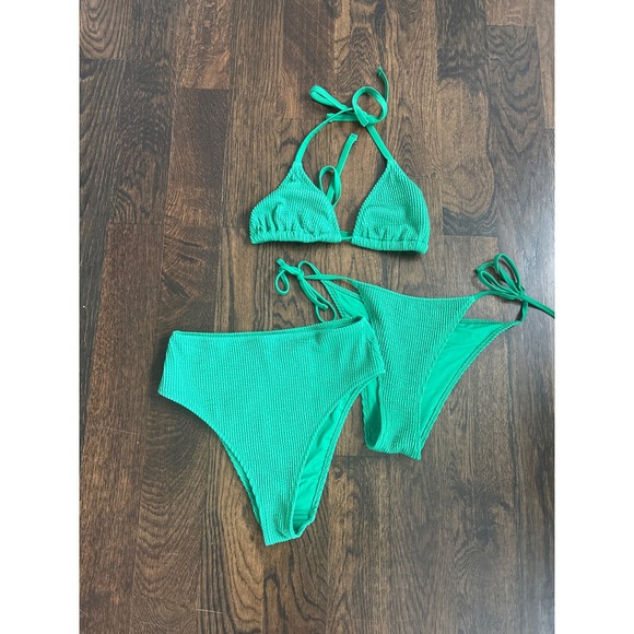 aerie Other - Aerie 3 Piece Textured Bikini Size Medium